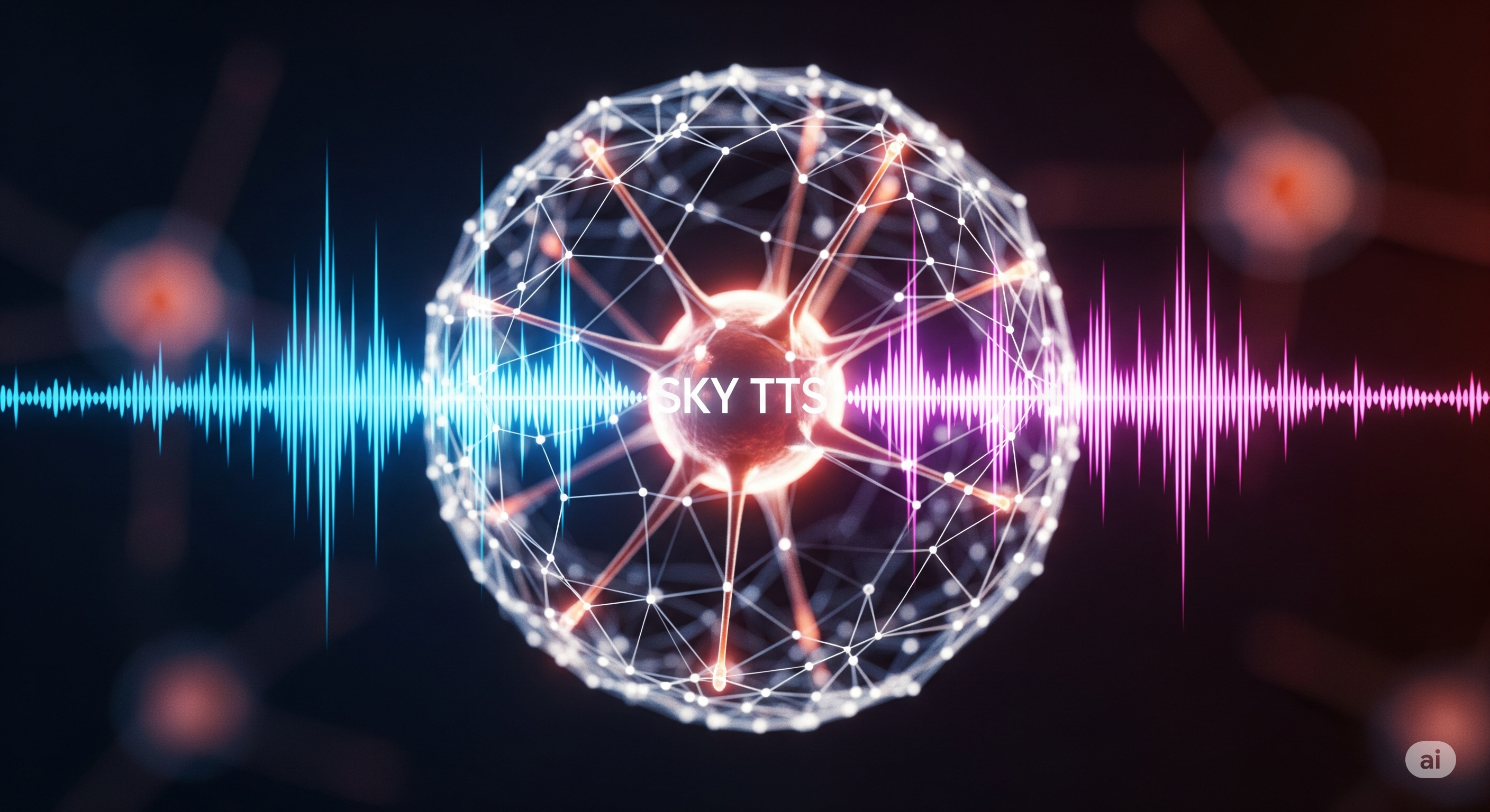 SKY TTS interface showing language, voice, and tone controls
